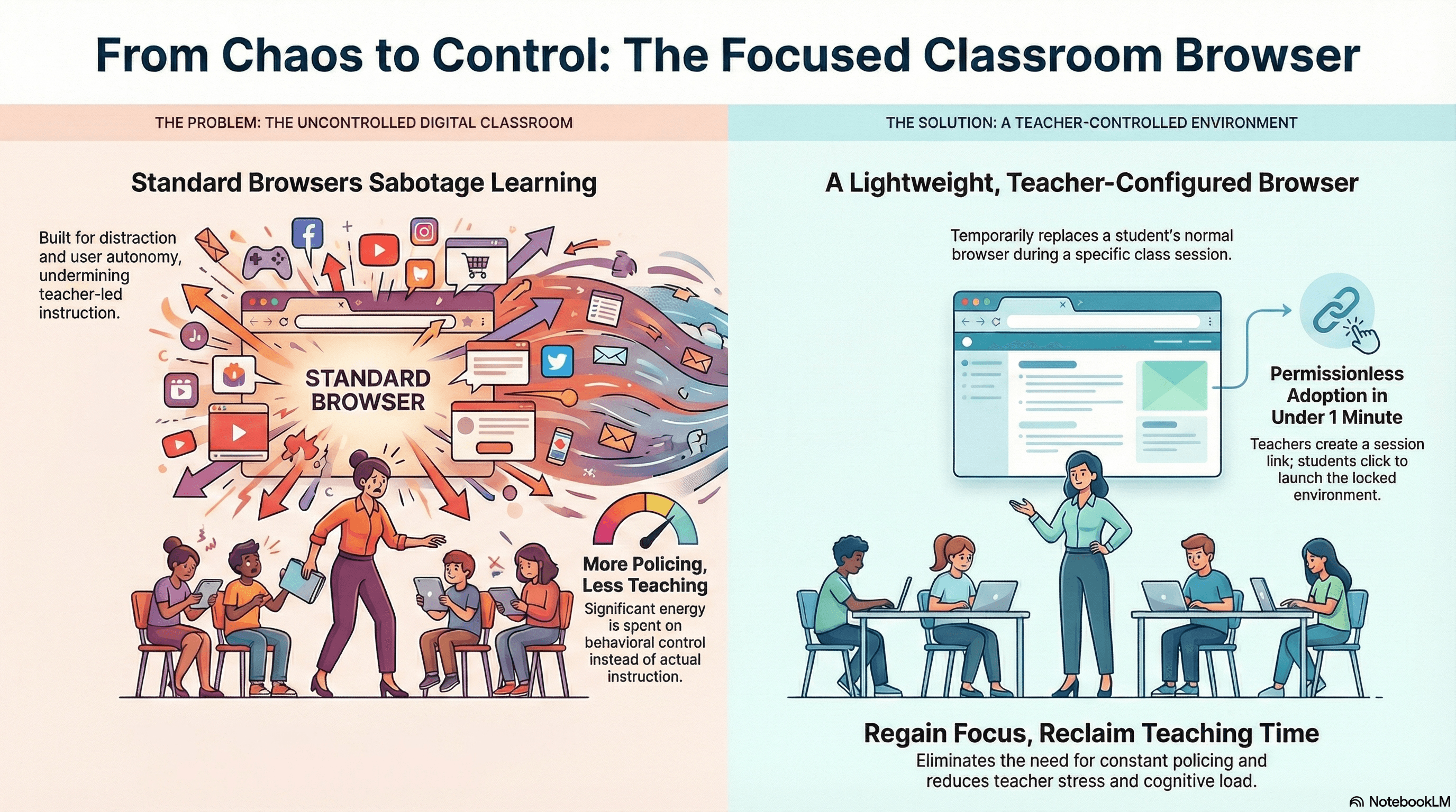 From Chaos to Control: The Focused Classroom Browser